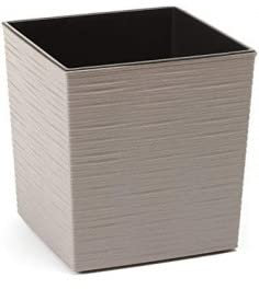 Yucca Vroubek Eco Pot de fleurs en plastique Gris 300 x 300 mm