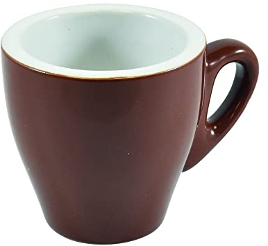 HOUSE COLLECTION SET TAZZINE NAPLES CAFFE' 6pz MARRONI, 90 cm cubici