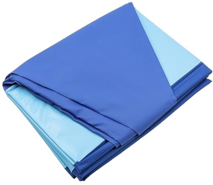 Sarini Husdjurspool vikbar hundpool PVC husdjurspool halkfri pool för trädgård utomhus terrass badrum (80x20 cm)