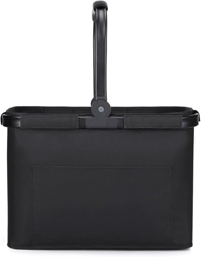 Diurwur® 30L Einkaufskorb Familie Einkaufstasche Faltbar Tragekorb Groß Picknickkorb Klappkorb Praktischer Einkaufen Korb mit Gepolsterten Griffen - ideal für Reisen/Picknick/Einkaufen/Geschenk