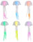 6 Pcs Aquarium Deko, Leuchtende Quallen, Aquarium Dekoration, Künstliche Quallen, Glühende Aqua Ornaments, Glühende Jellyfish Ornament Dekoration Für Fisch Becken