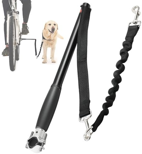 YedZen Fahrradleine für Hunde, Freihändiges Hunde Fahrrad Trainingsleine mit Schnell Befestigungsmechanismus, Fahrrad Hundeleine Sicher mit Haustieren für Joggen, Training, Radfahren Outdoor