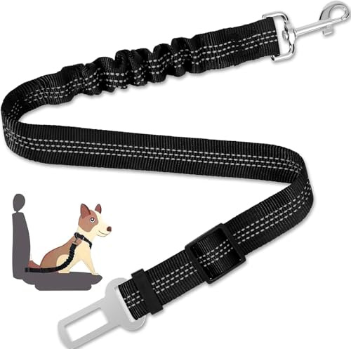 Dog Seat Belt for Car, Adjustable Dog Seatbelts for Vehicle, Nylon Pet Safety Seat Belts for Travel (SMALL, count, 1)