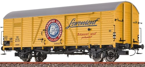 51177 H0 Chariot de marchandises couvert Glr22 Moutarde, DB, Ep. III