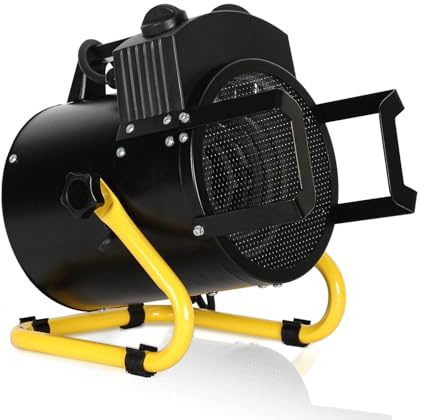 Jaxguom Riscaldamento a serra dotato di termostato e supporto di sicurezza, IPX4, resistente agli spruzzi, riscaldamento rapido, protezione multipla per serre