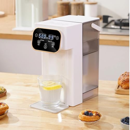 Heißwasserspender, 3L Wasserspender mit 12 einstellbaren Temperaturen & 8 Wassermengen, 3-Sekunden-Schnellheizung, LED Touchscreen, Hitzeschutz-Kindersicherung, für Küche, Büro