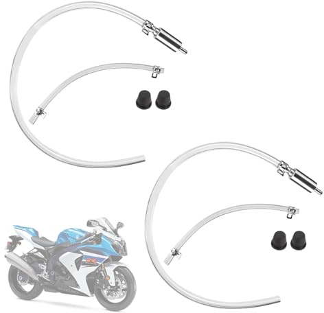 2 Manguera de Purga Frenos, Kit de Herramientas de Purgador Frenos Coche Hidráulicos, Kit Purgador de Travão para Motocicletas y Bicicletas, Purgador de Freno Hidráulico con VáLvula Antirretorno