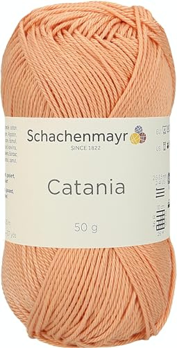 Schachenmayr Catania 9801210-00401 aprikose Handstrickgarn, Häkelgarn, Baumwolle