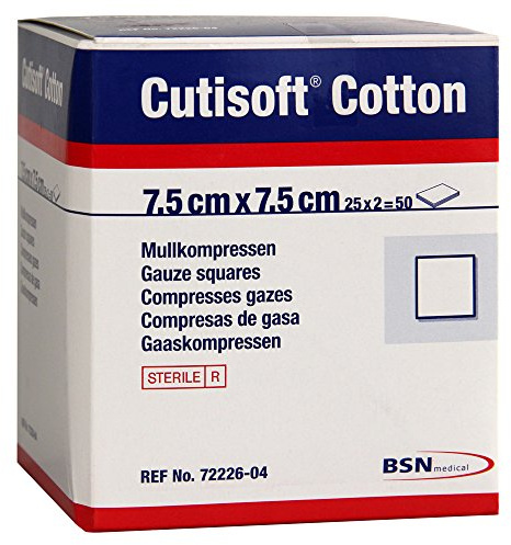 Cutisoft Cotton Kompr.7,5x7,5 cm Steril