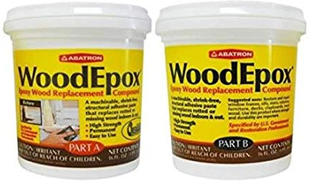 Abatron WoodEpox Kit - 2 Pint - 2-Part Structural Epoxy Adhesive Filler - Wood Filler Putty