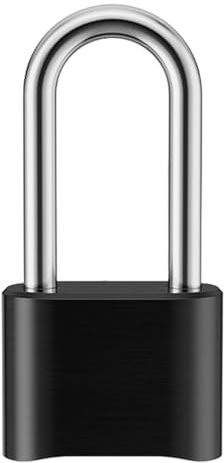Cadenas à combinaison d'extérieur de 52 mm robuste avec code à 4 chiffres, cadenas à code avec anse en acier de 8 mm pour garage, portail, abri de jardin, clôture, entrepôt