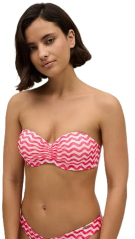 YSABEL MORA Top Bikini Bandeau Push-Up con Aro y Relleno para Realce Natural y Soporte Óptimo, Estilo Moderno y Minimalista, Material Sostenible con Poliéster Reciclado Colección