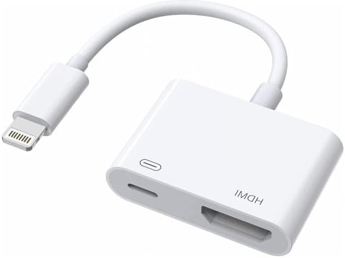 [Apple MFi Certified] Lightning to HDMI Adapter, 1080P Digital AV Sync Screen Cable Compatible with iPhone 14/13/12/11/XS/XR/X/8 and iPad to HDTV/Projector/Monitor