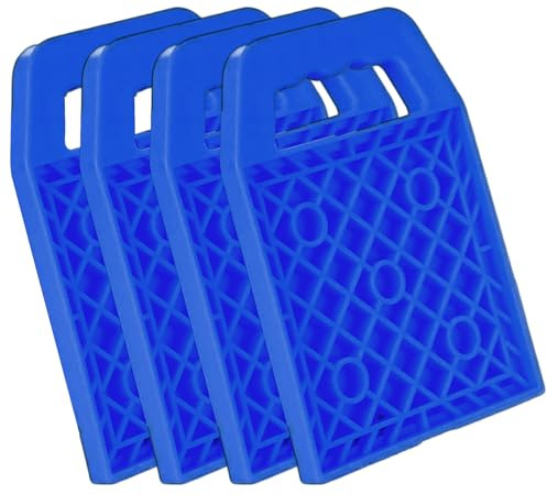 Kustimantu Placas de apoyo | Juego de 4 almohadillas para gato hidráulico, portátil, multiángulo, para camping, piscina, caravana, autocaravanas