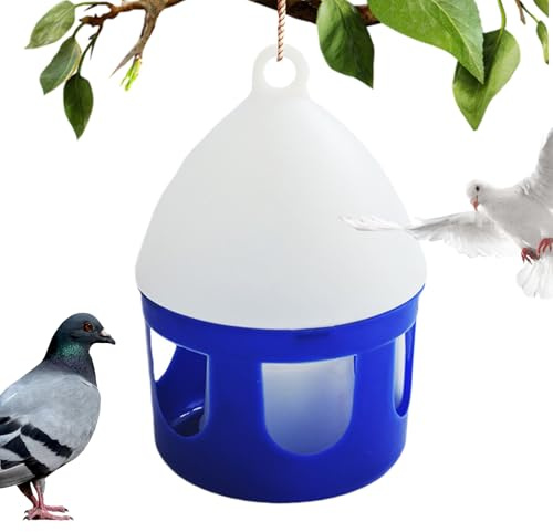 Quorvex Tauben Tränke | Vogel Trinkgefäß 2 Liter | Abtrennbare Auslaufschutz Vogeltränke für Außen Voliere Wasserversorgung Enten Wachtel Brutbox Geflügelhaltung