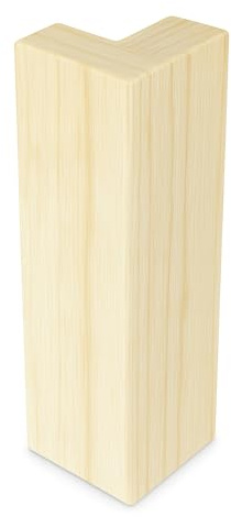 5.5 x 3/4 Outside Corner Baseboard Molding and Trim Block. Pine. (4)