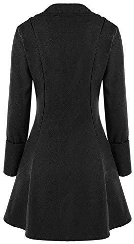 POIUIYQA Giacca da Donna con Orlo Irregolare a Manica Lunga Stile Gotico Vittoriano da Donna Giacca da Pirata Medievale Steampunk