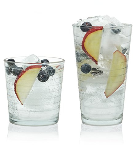 Libbey Hoops 16-Piece Glassware Set