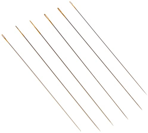 Pony Goldöhr Nähnadeln No 10/12-Für Perlen, Kunststoff 8.0 x 4.0 x 21.0 cm