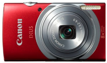 Canon IXUS 150 Point and Shoot Digital Camera - Red (16MP, 8x Optical Zoom) 2.7 inch LCD