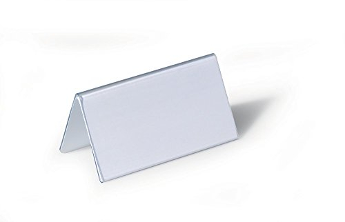 DURABLE Kleines wiederverwendbares Tischzelt, 5,1 x 9,5 cm, transparent, 25 Stück (805119)