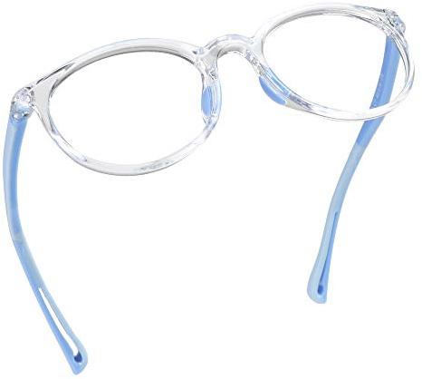 LifeArt Kid Blue Light Blocking Glasses, Filters 85% of Blue Light,Cut UV400, Computer Reading Glasses, (LightBlue)