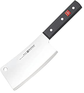 Wüsthof 1129500916 Classic Klassischer 15,2 cm Hackbeil, Hochkohlenstoff-Edelstahl Kunststoff, Schwarz