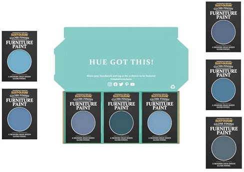 Rust-Oleum Furniture Paint in Gloss Finish – Deep Blue Tester Box