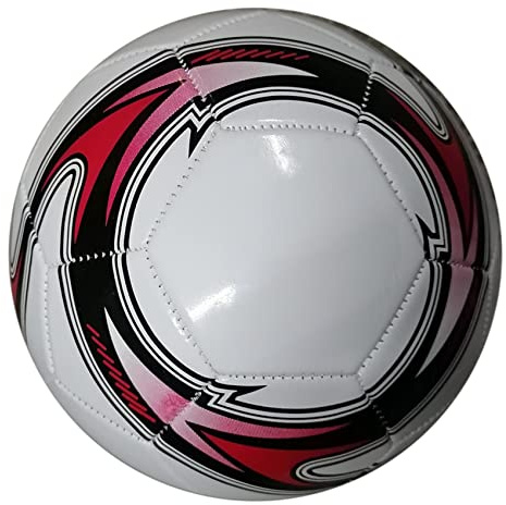 Liseng Ballon de football professionnel, taille 5, officiel, pour l'entraînement, la compétition, l'extérieur, bleu/rouge