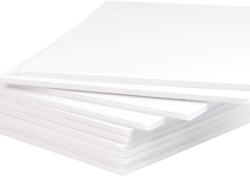 PROTECTAFILE 10 Pack A3, White Foam Board 5mm Thick Polyester M Cover (Sponge with Valve) (A3, Inches)