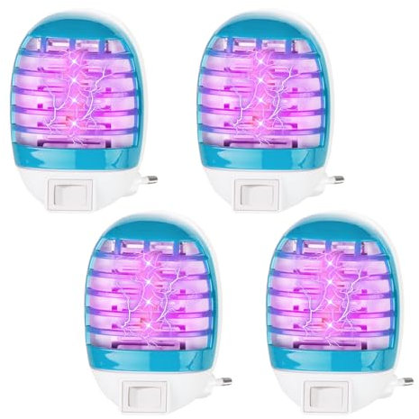 IXYHKB Lot de 4 lampes anti-moustiques électriques - Prise de courant non toxique - Moustiquaire électrique - Pour la maison, la cuisine, la chambre à coucher