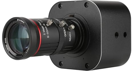 4K HD USB Camera 10X Optical Zoom 5-50mm Variable Lens 8MP Mini Web Camera with Microphones 1920x1080@60fps Manual Focus 2 Image Formats MJPEG YUY2 Compatible Window XP Vista 7 8