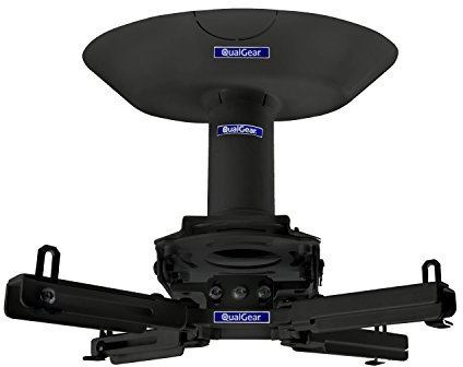 QualGear Pro-AV QG-KIT-CA-3IN-B Single Joist Ceiling Adapter, 3 1.5 Projector Mount Kit Accessory, Black