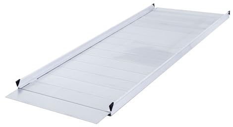 Silver Spring 5' Wheelchair Ramp for Home Steps, 850 lb Capacity, Non-Slip, Entry Access for Mobility Scooters, Power Chairs, 36 W, Aluminum