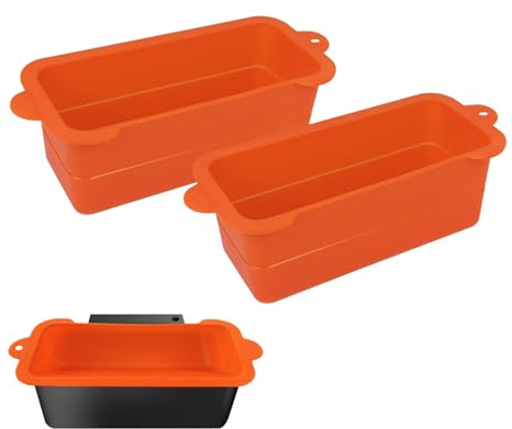 ARTSHU 2 Pack Silicone Grease Cup Liners for Blackstone 36 28 22 17 Inch Griddle, Reusable Drip Pan Liners, Grease Catcher for Blackstone Grill Accessories