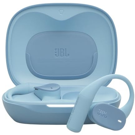 JBL Sense Lite Auriculares inalámbricos Abiertos True Wireless, diseño de Gancho para Oreja, conducción aérea, OpenSound, 32 h de autonomía, Resistencia al Agua/Polvo IP54, Headphones, Blue
