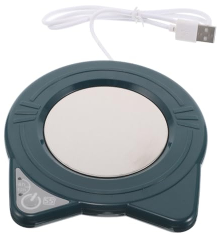Hoement Electric Mug Warmer Heating Coaster 55°c Portable USB Cup Warmer for Desk for Coffee and Tea at Home or Office