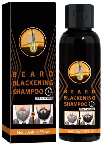 Mustache Color Shampoo,Natural Hair Color Enhancing Shampoo,Men's Grooming Shampooo,Beard And Mustache Care,Gradual Enhancement Formula.