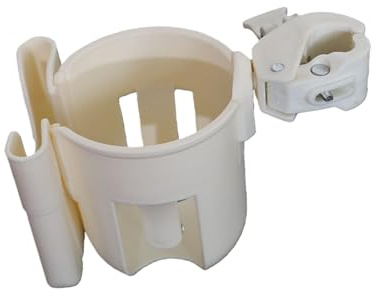 Soporte para bebidas simple para cochecito de bebé, doble uso, fácil de usar, gran compatibilidad, construcción de plástico, soporte para bebidas fácil de usar para cochecitos