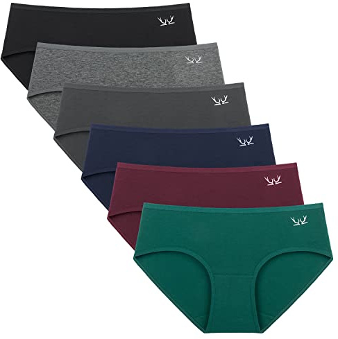 Cholewy Cotton Underwear for Women, Full Coverage Knickers, 6 Pack