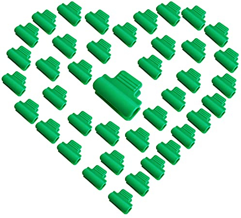 40 Pcs Greenhouse Clamp Garden Hoops Clips for Netting Garden Net Clips Film Row Cover Netting Tunnel Hoop Shed Film Clip Shading Net Rod Clips Film Buckles (11mm)