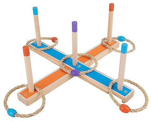 HEYOUTH Ringwurfspiel Kinder Draußen,Wurfspiel Kinder Outdoor,Outdoor-Spiele für Erwachsene und Familie,Rasenspiele,Geschenke für Jungen und Mädchen,Outdoor-Spielzeug,für Kinder ab 3 Jahren und älter