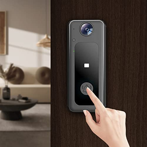 Sonnette de porte intelligente sans fil Wifi avec caméra à distance - Sonnette vidéo HD sans fil - Interphone visuel intelligent - Vision nocturne - Caméra de sécurité rechargeable