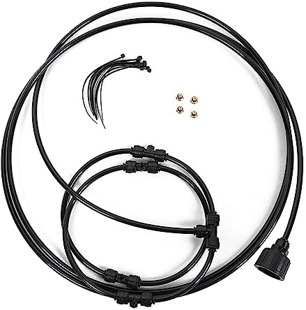 Swetopq Bodenventilator für Schlafzimmer, 30,5 cm, Ventilator mit Rohr, Wassernebelsprüher, Kühlung, Bewässerungssystem, Gartenarbeit, Pflanzenbewässerung, Gartengeräte