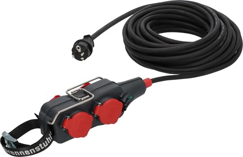 Brennenstuhl Professional Powerblock mit Verlängerungsleitung 4-Fach, 15m