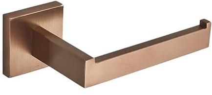 DUANSIYU Toilettenpapierhalter 1PC Edelstahl Platz Toilettenpapierhalter Badezimmer Tissue Halter Toilettenpapierhalter Badezimmer Zubehör Klopapierhalter(Brushed Rose Gold)
