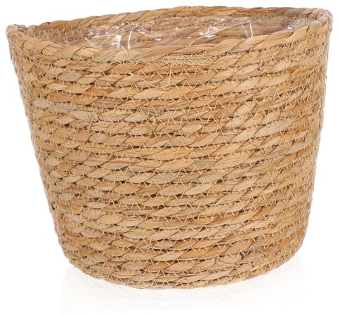 Toddmomy Cesto Intrecciato Creativo in Materiale Sintetico Resistente per Piante e Filati, Vaso da Fiori Rustico per Negozio di Fiori per Uso Domestico