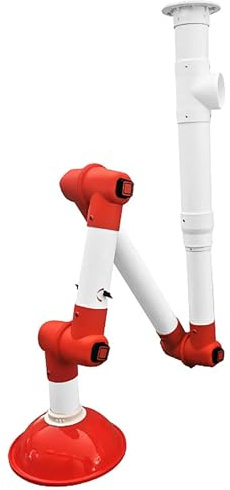 Rökutsugningshuva, 360° rotation, effektiv ventilationslösning för laboratorier och fabriker