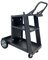 SwitZer Carrello per saldatura a 3 livelli resistente con maniglia a catena, carico 80 kg, saldatori MIG TIG, taglierina al plasma, carrello per saldatori, bombole di gas ad arco, ripiano portaoggetti