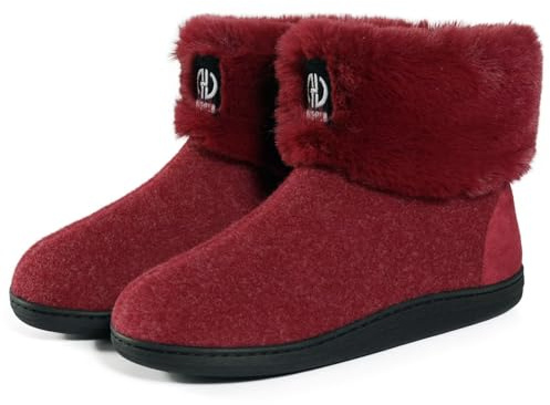 GURGER Botas de Estar por Casa Hombre Mujer Invierno Zapatillas de Casa